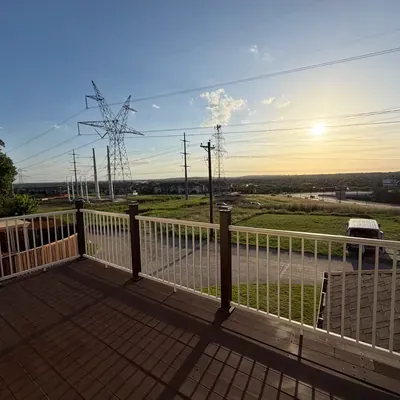 Composite deck build with cable railing — Celina, TX